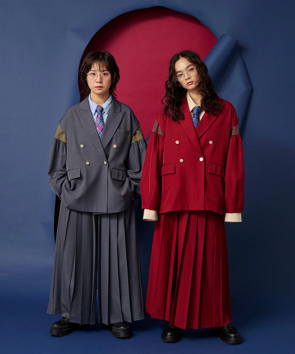 ボリュームオールプリーツパンツ