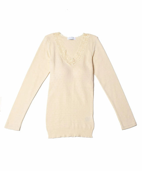 PALM WITH CUP LONG SLEEVE TOP