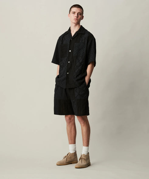 PATCHWORK OVERDYE SHORT PANTS