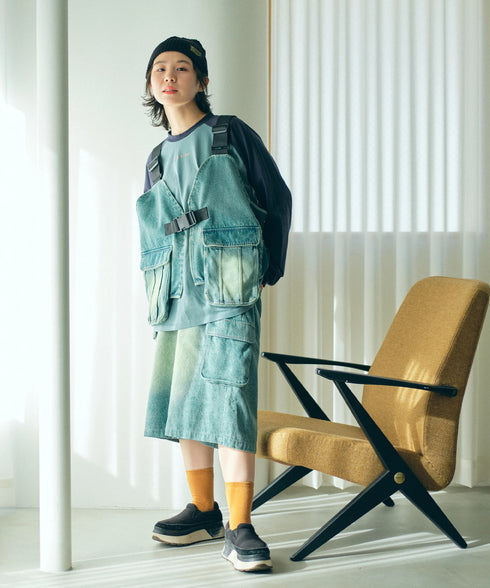 ビッグポケットワイドハーフパンツ【ユニセックス】