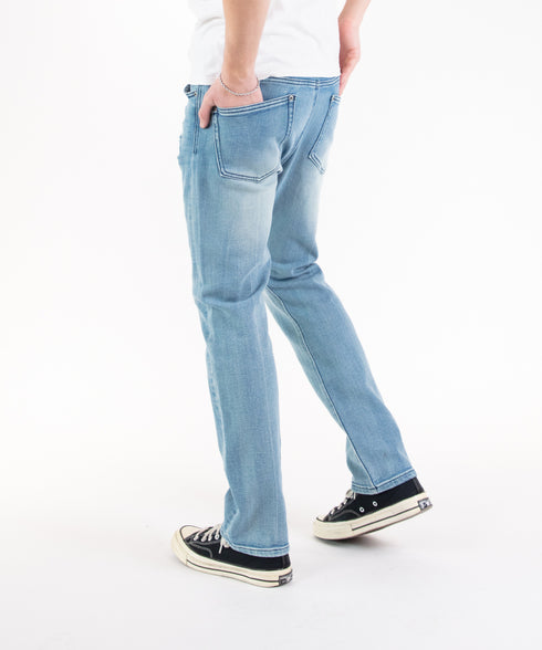 コンフォータブルデニム リペアスリムパンツ(メンズ)