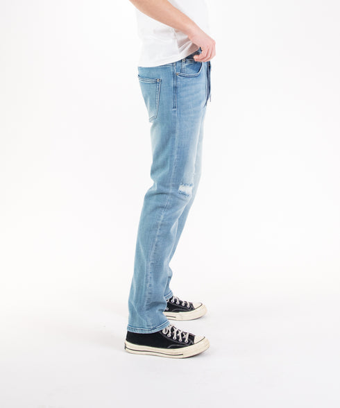 コンフォータブルデニム リペアスリムパンツ(メンズ)