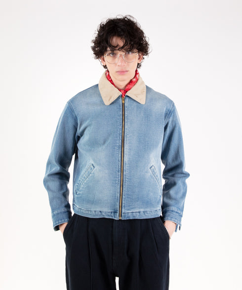 コンフォータブルデニム ジップブルゾン (メンズ)