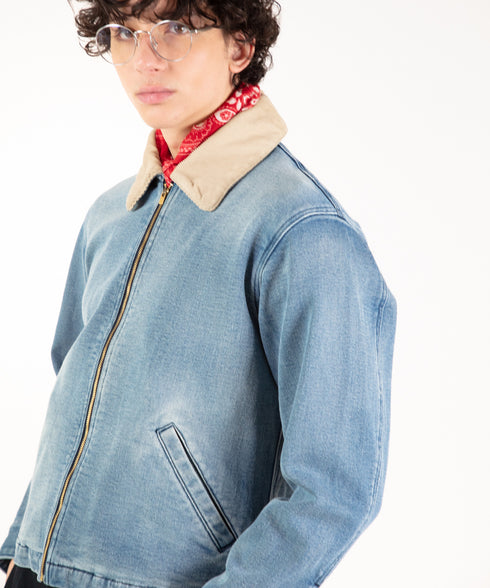 コンフォータブルデニム ジップブルゾン (メンズ)