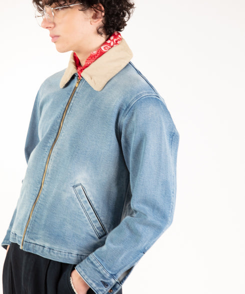コンフォータブルデニム ジップブルゾン (メンズ)