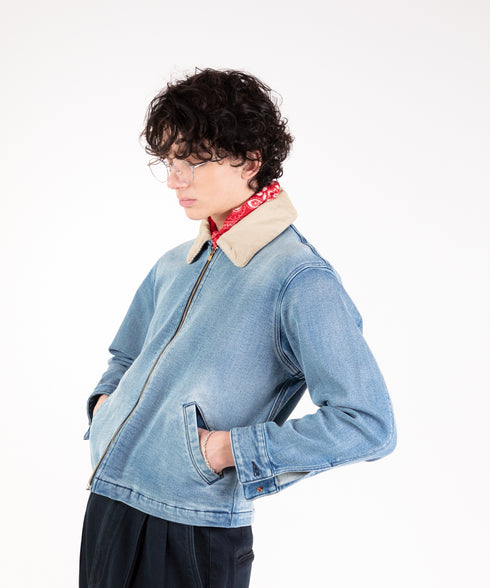 コンフォータブルデニム ジップブルゾン (メンズ)