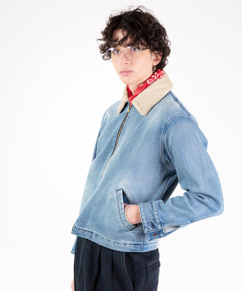 コンフォータブルデニム ジップブルゾン (メンズ)