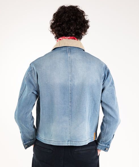 コンフォータブルデニム ジップブルゾン (メンズ)