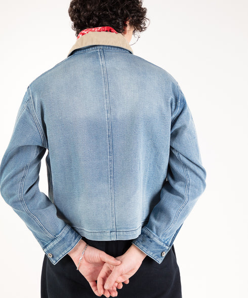 コンフォータブルデニム ジップブルゾン (メンズ)