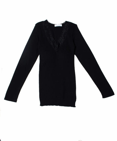 PALM WITH CUP LONG SLEEVE TOP