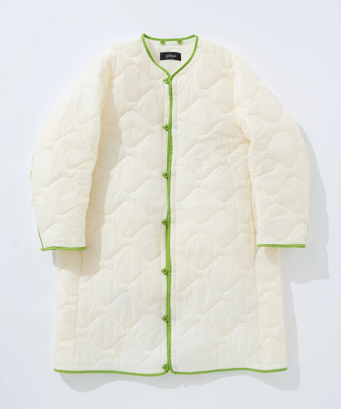 COLOR PIPING LINNER COAT