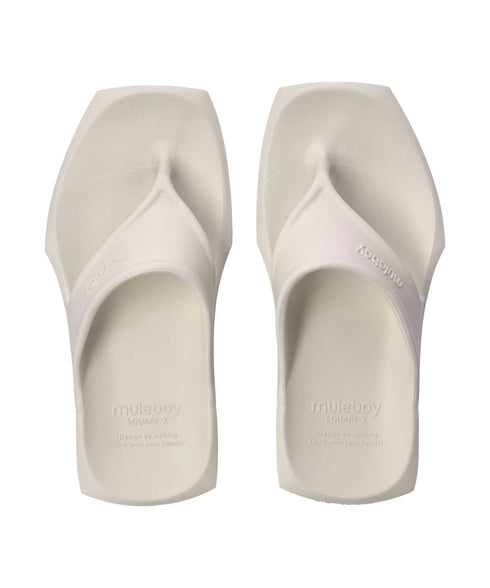 SQUARE X FLIP FLOP(クリーム)