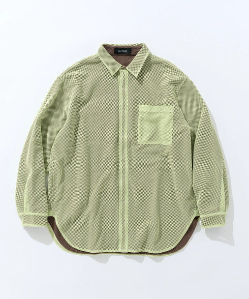 REVERSIBLE MESH BIG SHIRT