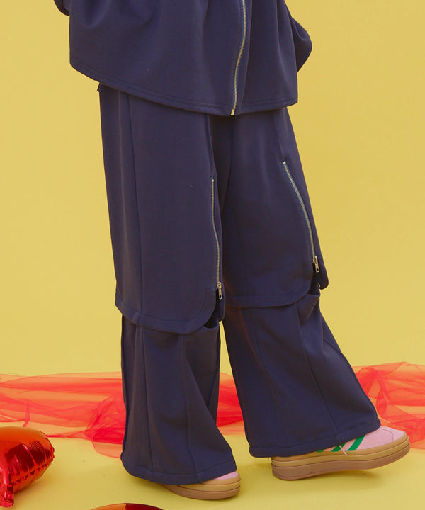 マルチウェイジップラインスウェットパンツ