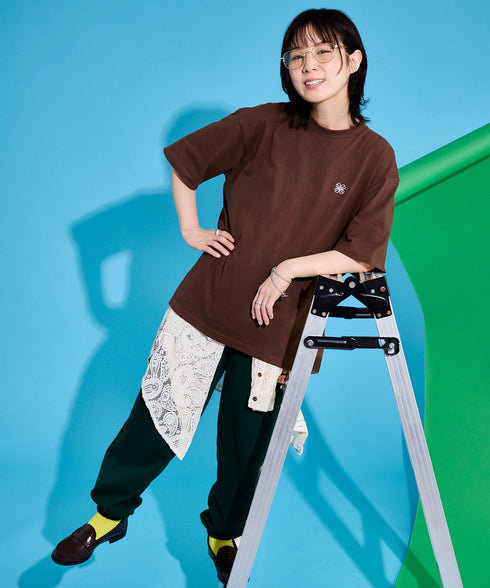 Lucky CloverバックプリントビッグT