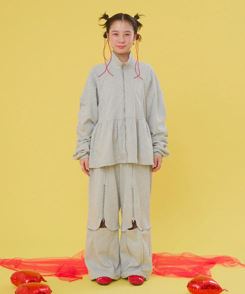 マルチウェイジップラインスウェットパンツ