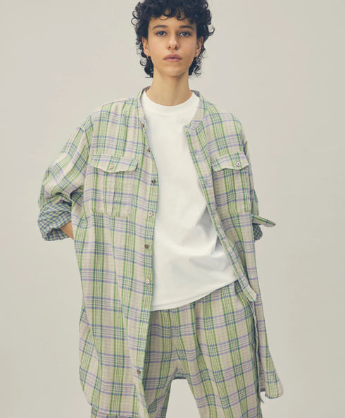 ユーティリティー ロングテールシャツ(ガーゼ)