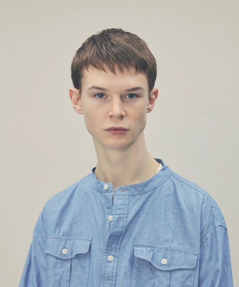 ユーティリティー ロングテールシャツ(シャンブレー)