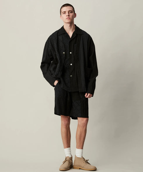 PATCHWORK OVERDYE SHORT PANTS