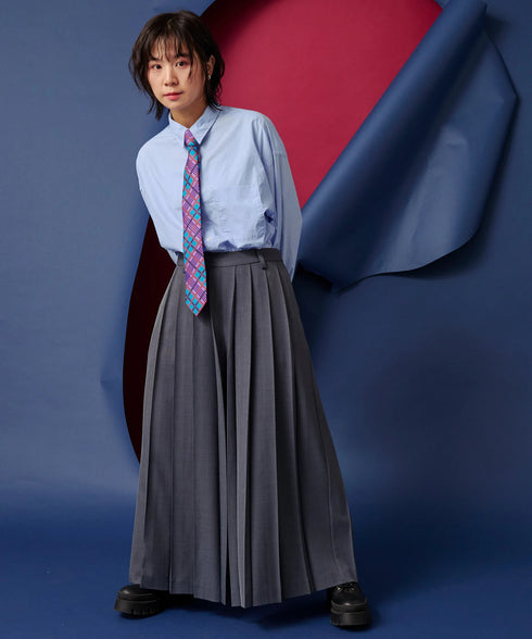 ボリュームオールプリーツパンツ