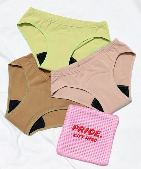 CityShedコラボオーガニックコットン吸水ショーツレギュラー