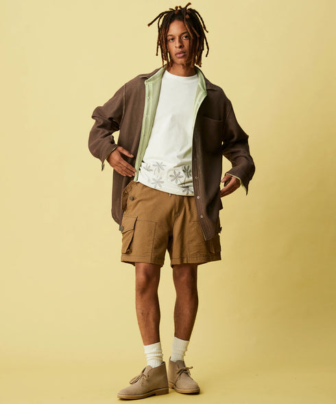 REVERSIBLE MESH BIG SHIRT