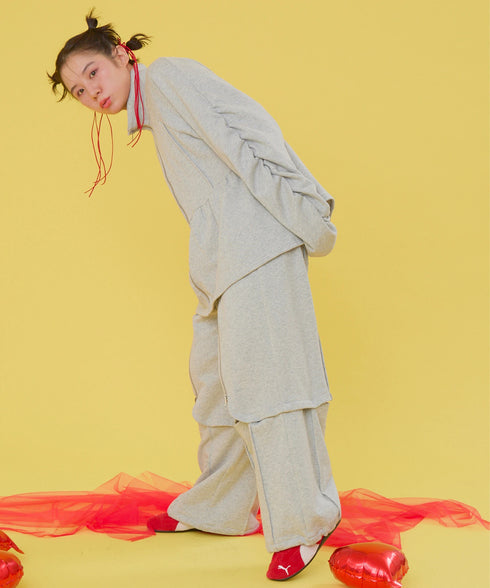 マルチウェイジップラインスウェットパンツ