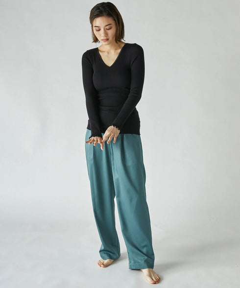 PALM22RIB VNECK BRA LSP/O