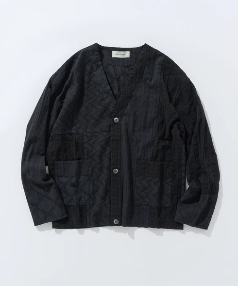 PATCHWORK OVERDYE CARDIGAN
