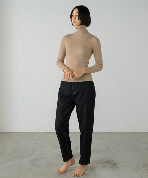 PALM CUP RIB TURTLE NECK