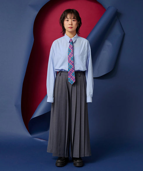 ボリュームオールプリーツパンツ