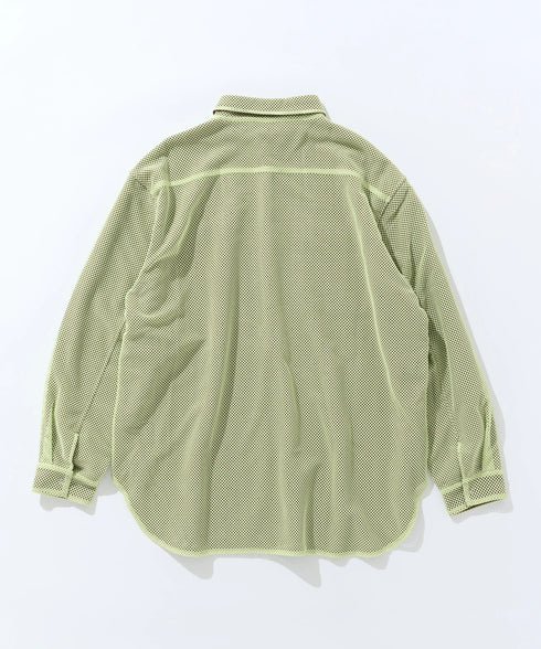 REVERSIBLE MESH BIG SHIRT