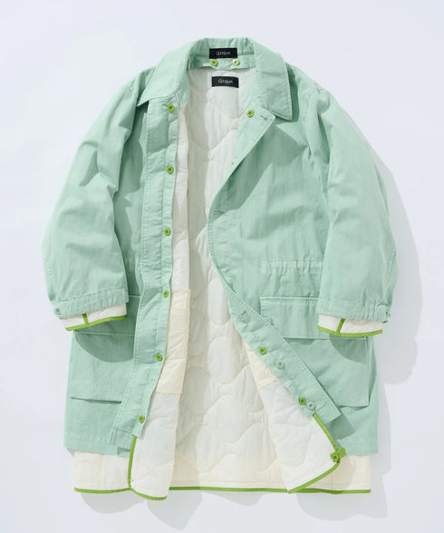 COLOR PIPING LINNER COAT