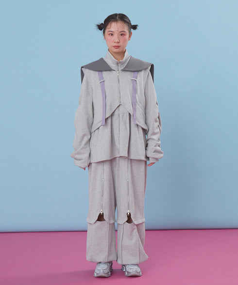 セーラーセットペプラムスウェットジャケット