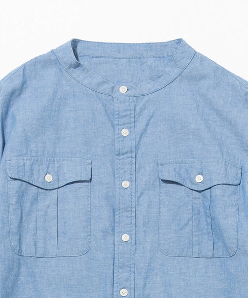 ユーティリティー ロングテールシャツ(シャンブレー)
