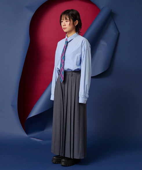 ボリュームオールプリーツパンツ