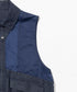 デニム/ナイロン切替ベスト