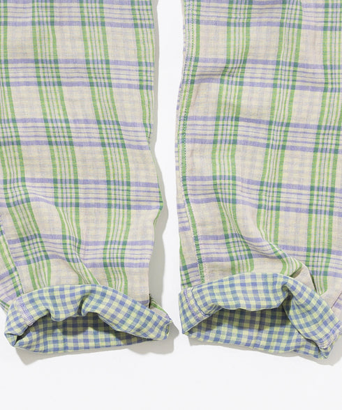 Wガーゼファブリックトラウザーズ