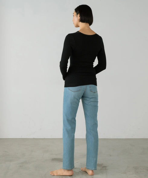 PALM WITH CUP LONG SLEEVE TOP