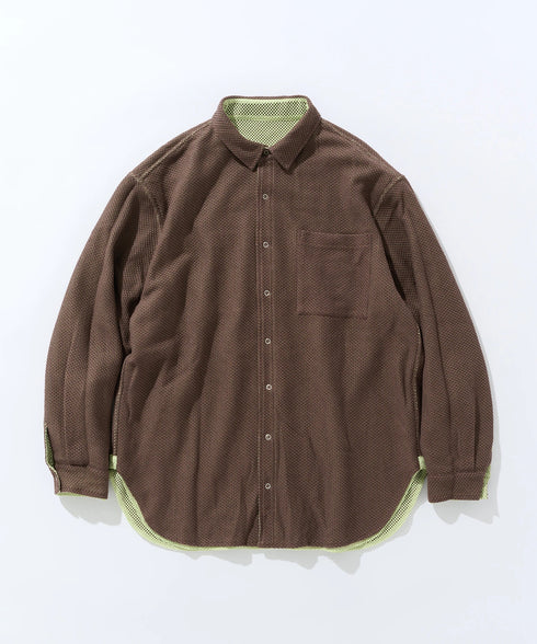REVERSIBLE MESH BIG SHIRT