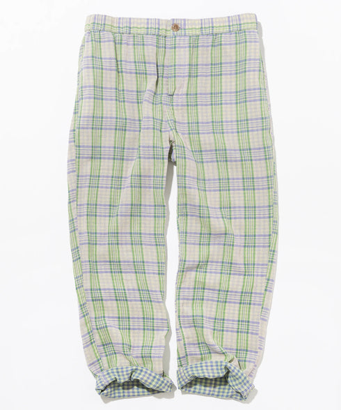 Wガーゼファブリックトラウザーズ