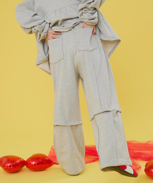 マルチウェイジップラインスウェットパンツ