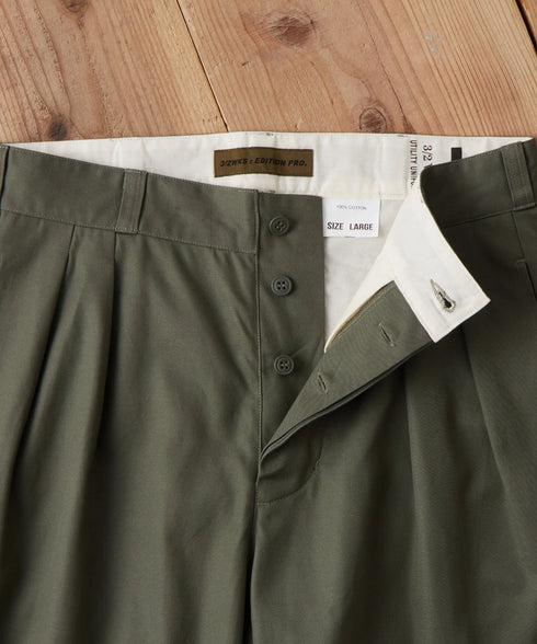 ツータックユーティリティパンツ