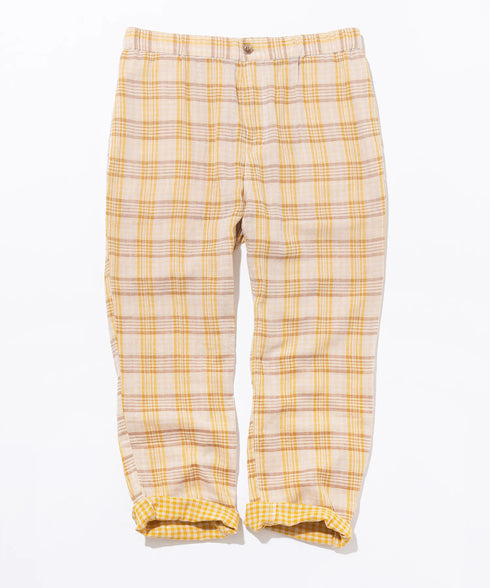 Wガーゼファブリックトラウザーズ