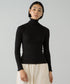 PALM CUP RIB TURTLE NECK