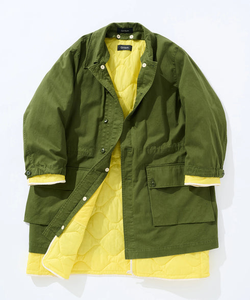 COLOR PIPING LINNER COAT