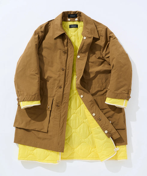 COLOR PIPING LINNER COAT