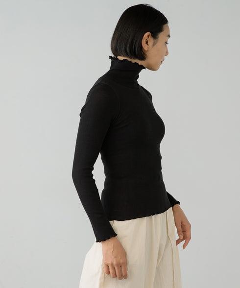 PALM CUP RIB TURTLE NECK