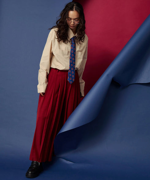 ボリュームオールプリーツパンツ