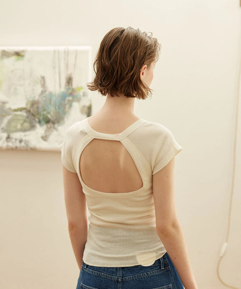 BACK OPEN FRENCH PULLOVER